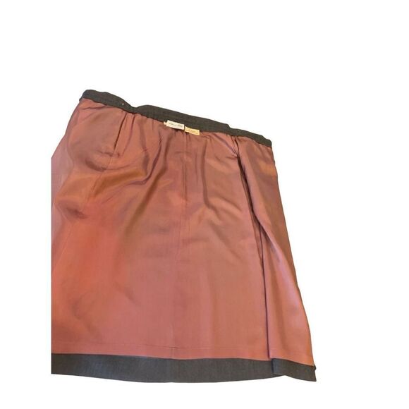 Vintage lady Thomson 100% wool fully lined wrap skirt knee to midi length size 8 - Picture 13 of 16